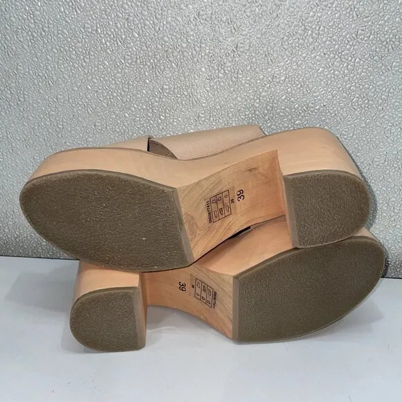 Free People Kora Platform Clogs Carrot Ginger Women’s Size 9 – New Without Box