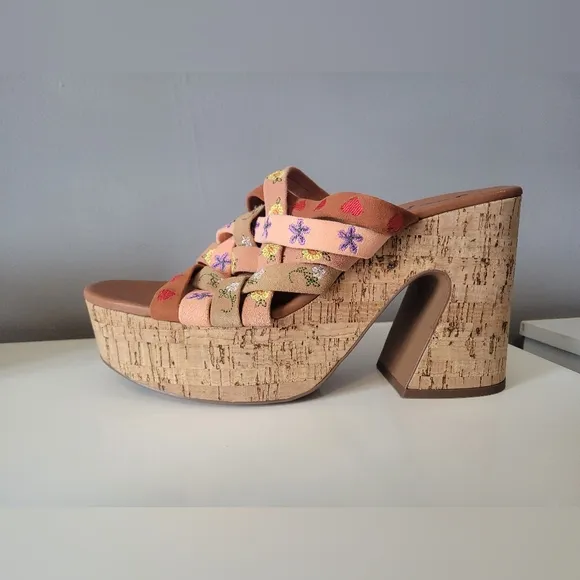 Free People Lisbon Platform Mules, BNWT, Size 41