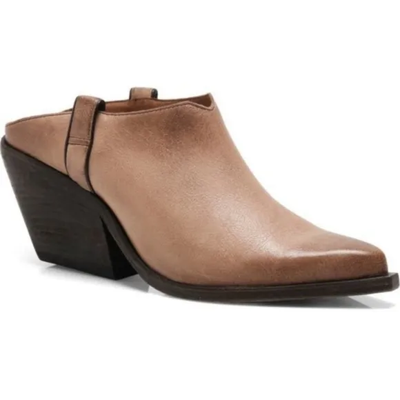 Free People Marfa Western Mules / Sand Dollar 36.5 6.5 US