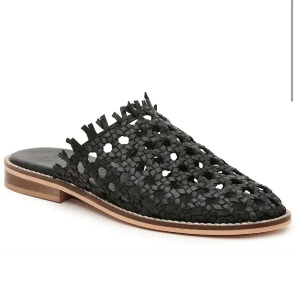 Free People Mirage mules slides black size 7.5