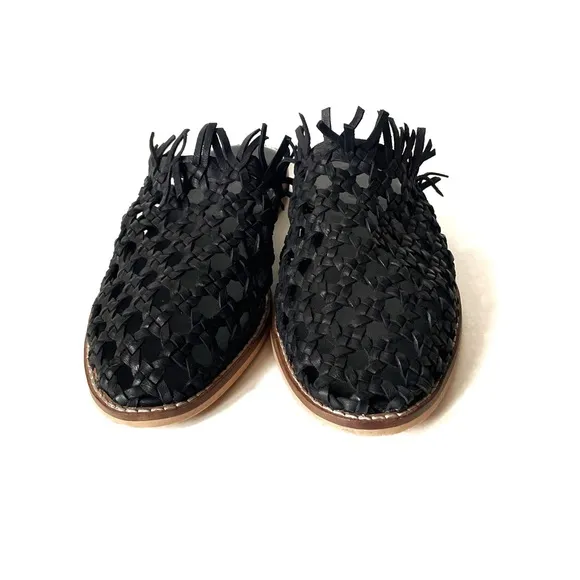 Free People Mirage mules slides black size 7.5