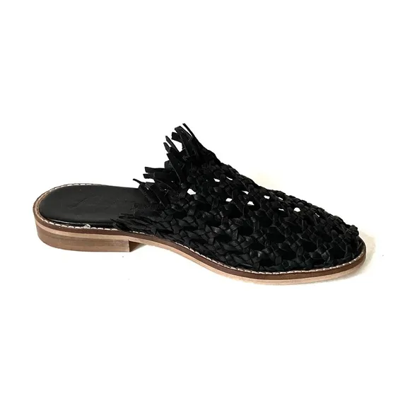 Free People Mirage mules slides black size 7.5