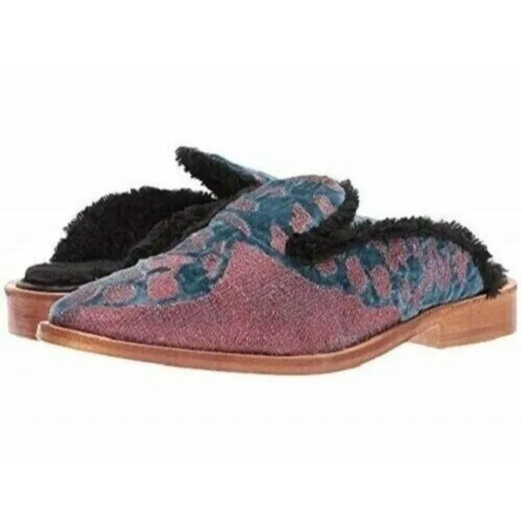 Free People Mules Shoe Butterfly Effect Size 9 US 39 EU Red New In Box