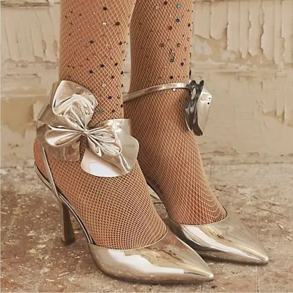Free People Sam Edelman NIB Halie Pointed-Toe Bow Heels Pumps - 7M ($150)