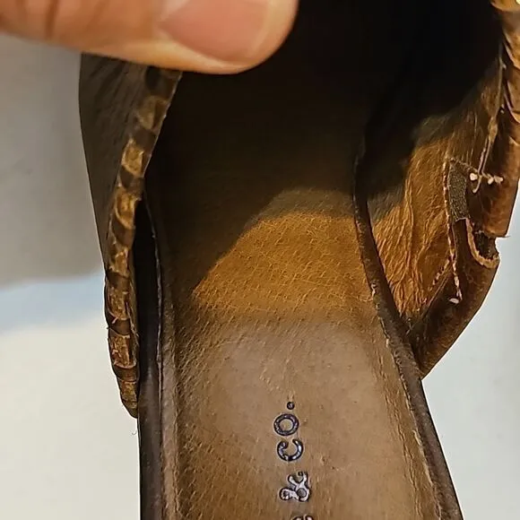 Frye &amp; co. Leather Open Back Mules Cody Cognac size 6M