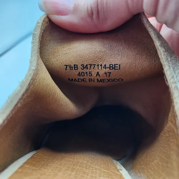 Frye Naomi Heeled Mules Tan Suede Size 7.5