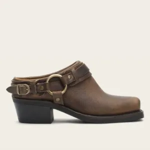 Frye Women's Belted Harness Slip On Mules