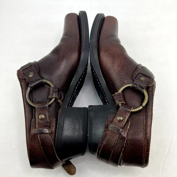 Frye Women's Belted Harness Slip On Mules