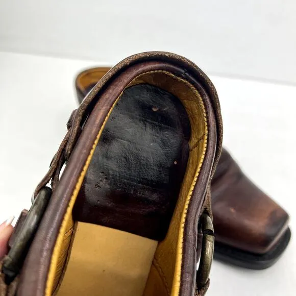 Frye Women's Belted Harness Slip On Mules