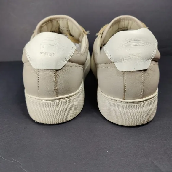 G-STAR RAW Women's Loam Ii Nub W Sneaker Neutral Beige Off White Shoes Size 10