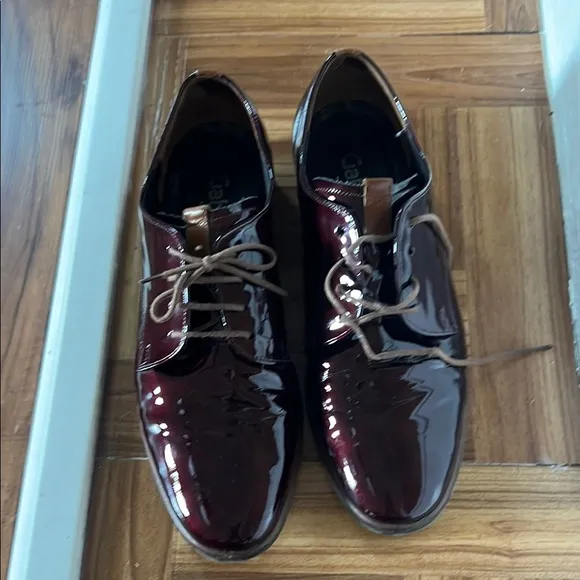 Gabor Men Brown Patent Leather Oxfords SIZE 5.5