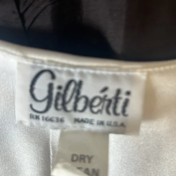 Gilberti Womens Vintage 80s Midi Party Dress Size 10/12  Black/White  Drop Waist