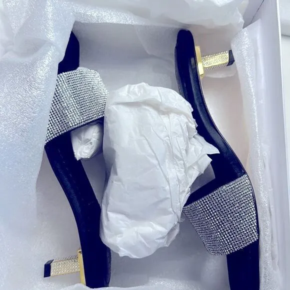 Good American Kickstand Slide Mules