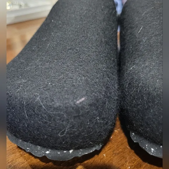 Graf Lantz Haus Merino Wool Slip On Clog Mules Black Size 39 (US 8-8.5)