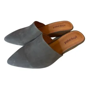 Gray Jeffrey Campbell Suede Noah Mules 8