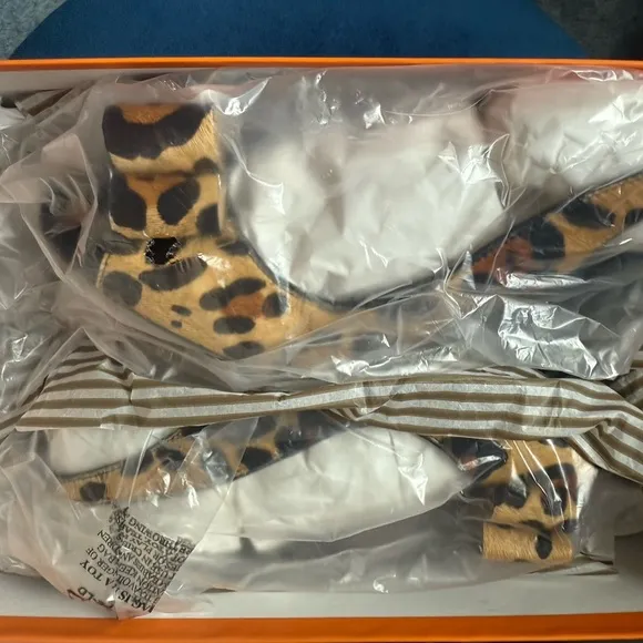 GUC Kate Spade Brown and Black Heels with Leopard Print SZ 7