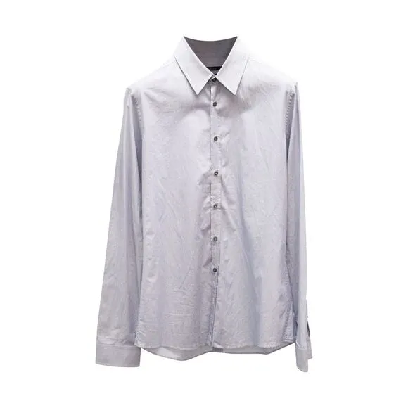 Gucci Pinstripe Dress Shirt in White Cotton