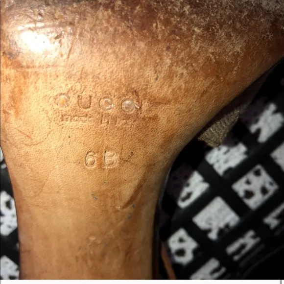 Gucci Tan and Brown Heels