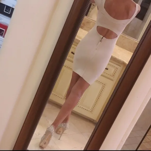 Guess cold-shoulder bandage dress, XS