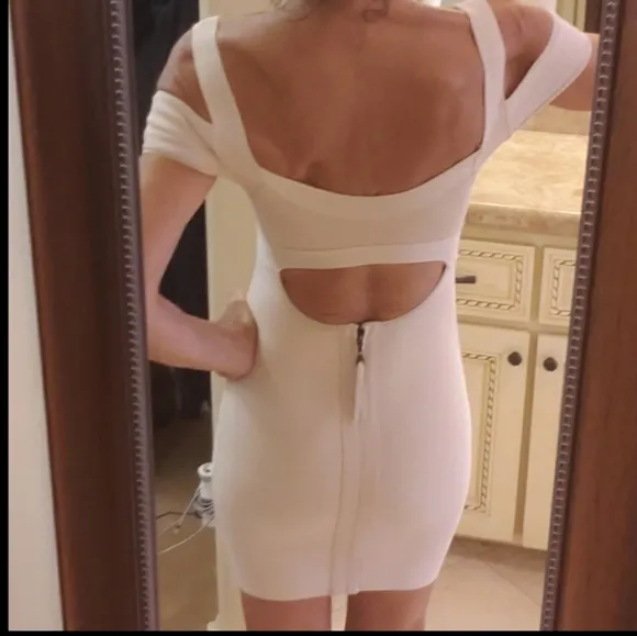 Guess cold-shoulder bandage dress, XS