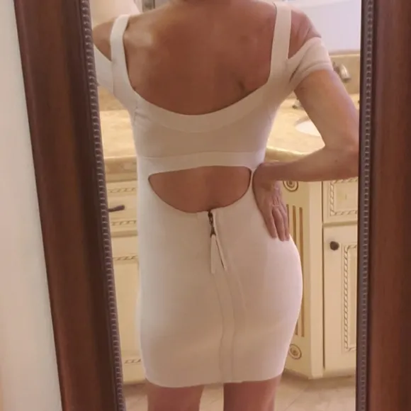 Guess cold-shoulder bandage dress, XS