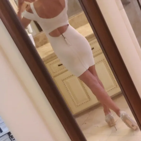 Guess cold-shoulder bandage dress, XS