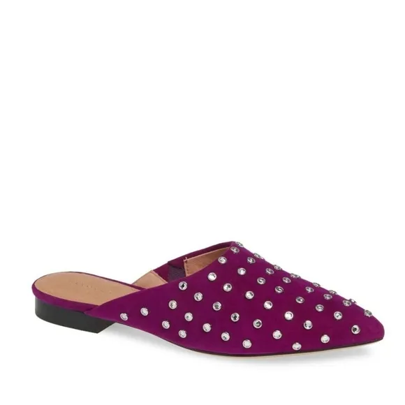 💕HALOGEN💕 Eva Jeweled Point Toe Mules