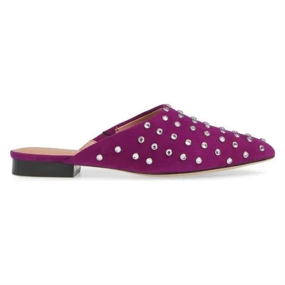 💕HALOGEN💕 Eva Jeweled Point Toe Mules