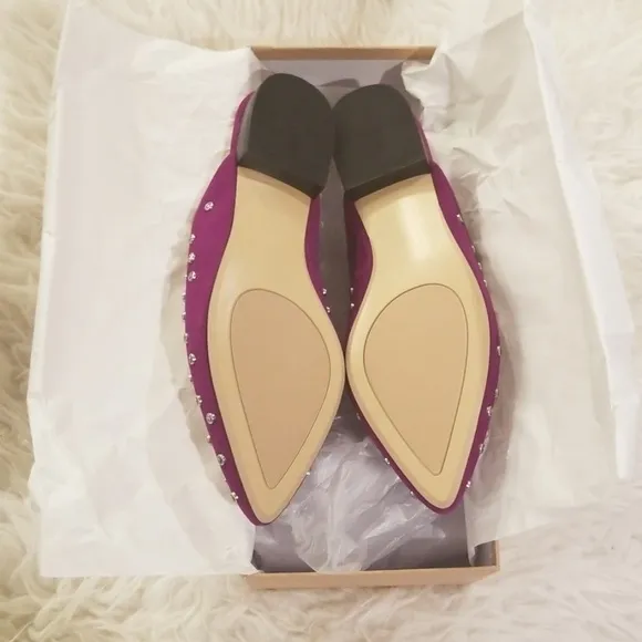💕HALOGEN💕 Eva Jeweled Point Toe Mules