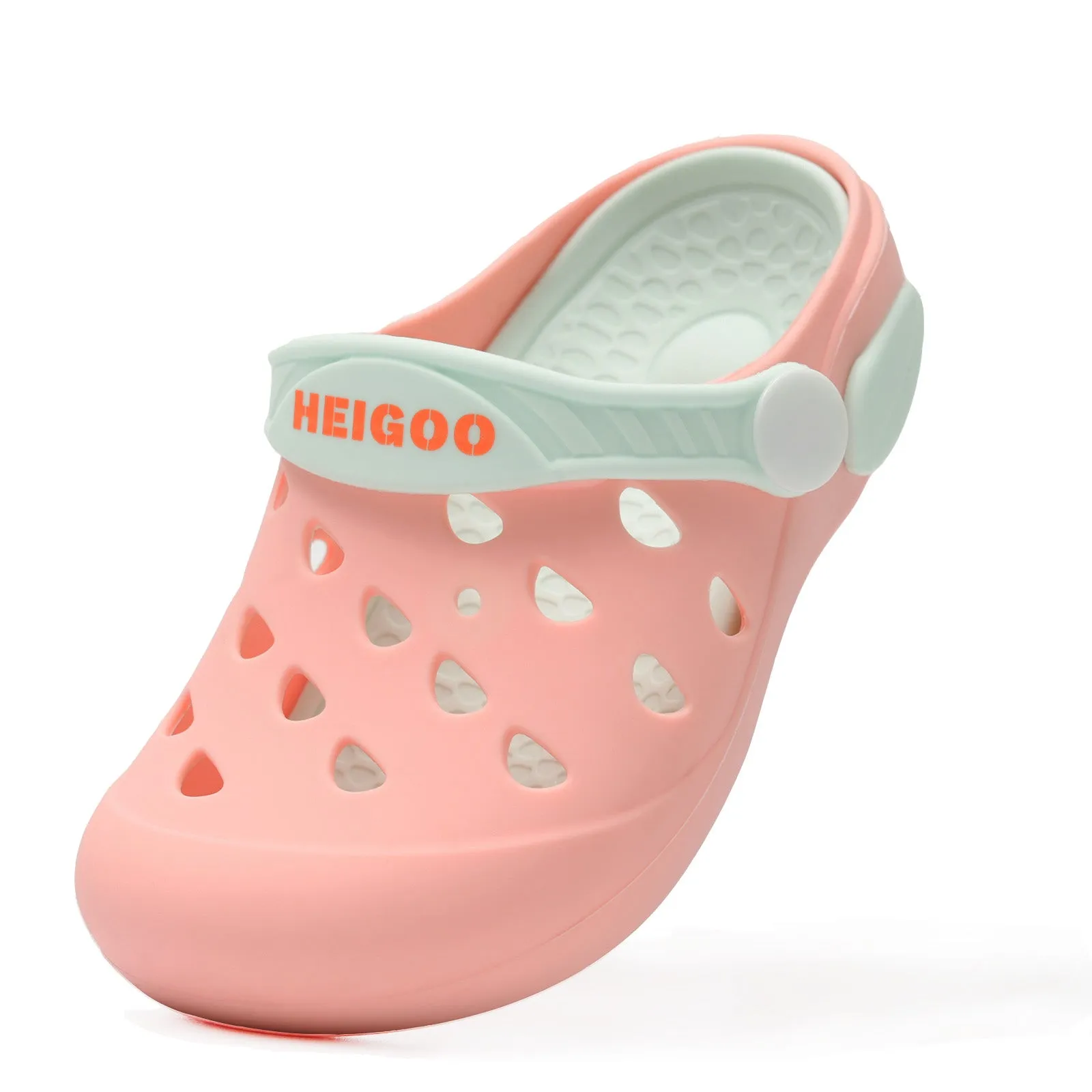 HEIGOO Kids Silicone Clogs – Non-Slip, Safe, Soft & Comfy – Pink