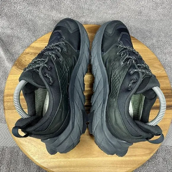 Hoka One One Anacapa 2 Low GTX Black Women's Sz 7.5 Gore-Tex Trail Running Shoes