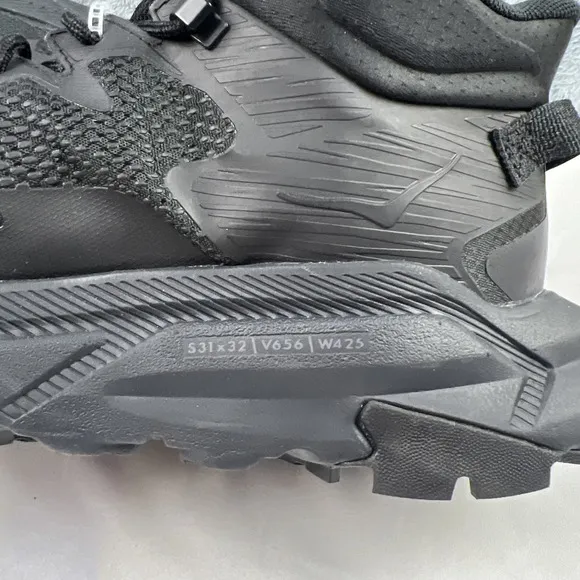 Hoka One One Trail Code GTX Gore-Tex Black Raven Trail Hiking Shoes Mens Sz 10D