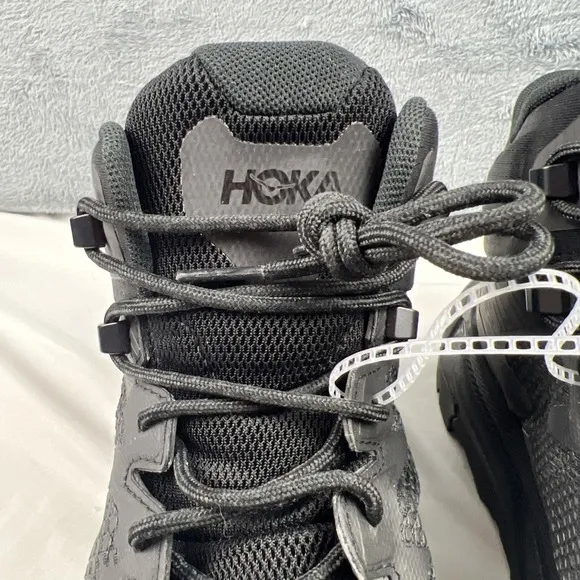 Hoka One One Trail Code GTX Gore-Tex Black Raven Trail Hiking Shoes Mens Sz 10D