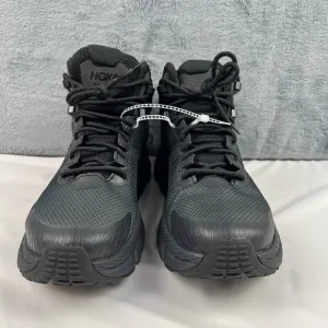 Hoka One One Trail Code GTX Gore-Tex Black Raven Trail Hiking Shoes Mens Sz 8D