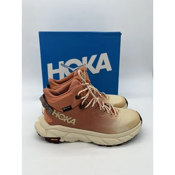 Hoka One One Trail Code GTX Womens Size 7.5 B Hiking Shoes Sun Baked Shortbread