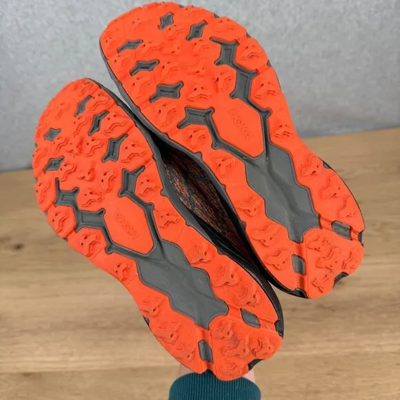 Hoka One One Youth Speedgoat 5 Trail Running Shoes Size 4.5MD EU37 1/3 Orange