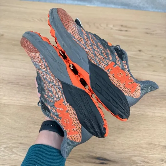 Hoka One One Youth Speedgoat 5 Trail Running Shoes Size 4.5MD EU37 1/3 Orange