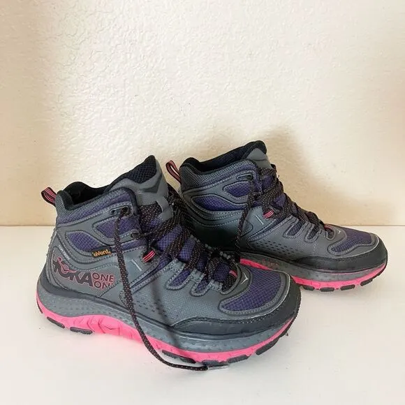 Hoka One One Tor Tech Hi Mid nightshade/Teaberry Women’s Hiking boots shoes