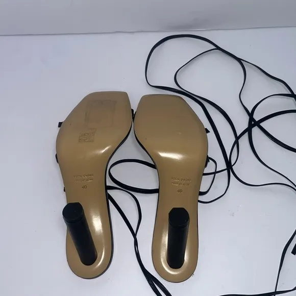 Ilio Smeraldo Black Strappy Heels