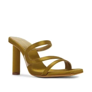 ILIO SMERALDO X Maeve Reilly Strappy Mules in Olive 40 With Box Womens High Heel