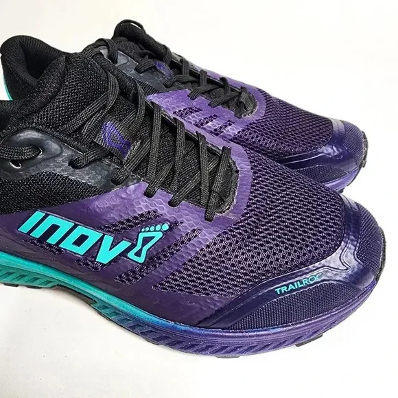 Inov8 TrailRoc 280 Women's Size 7 Hiking Outdoor Trail Shoes Purple Green Black
