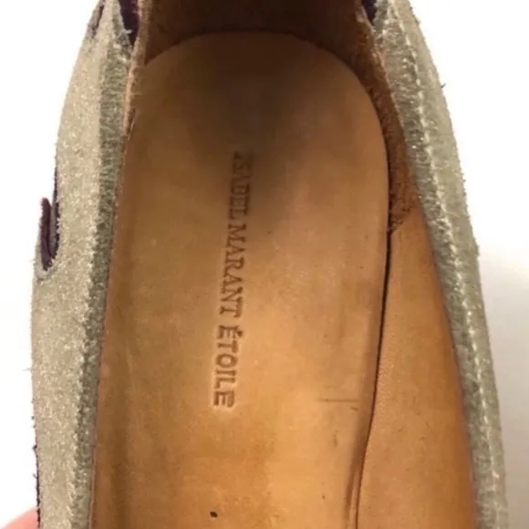 Isabel Marant Étoile Gilby Metallic Flame Pumps
