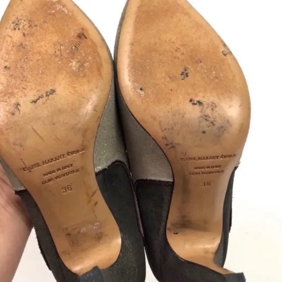Isabel Marant Étoile Gilby Metallic Flame Pumps