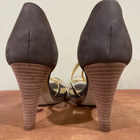 J. Crew Made in Italy‎ Soleil Nubuck Platform Heels