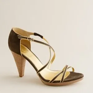 J. Crew Made in Italy‎ Soleil Nubuck Platform Heels