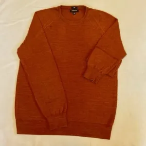 J Crew Medium/Slim Slub Cotton Lightweight Sweater Rusty Brown MINT!‌‌‌‌