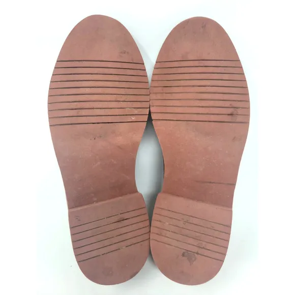 J Crew Wing Tip Suede Olive Oxfords - Men's Sz 9.5 Dress Shoes