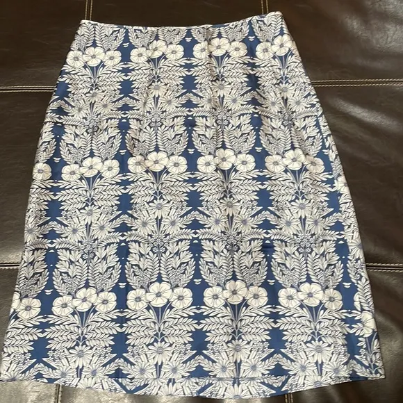 J Crew X Abigail Borg Anemone Slate color silk slip skirt