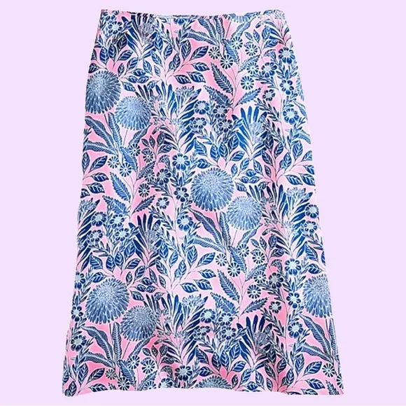 J Crew X Abigail Borg silk slip skirt
