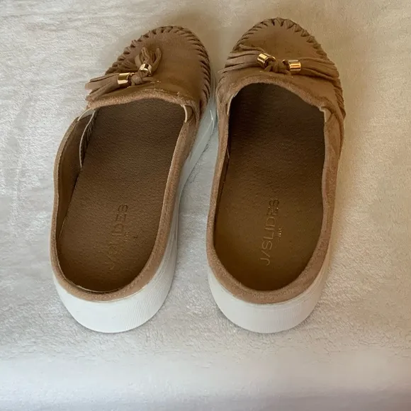 J Slides NYC  ANDIE TASSEL SLIP ON Mules Sneaker